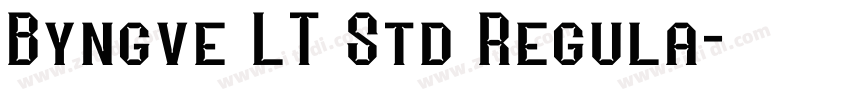 Byngve LT Std Regula字体转换